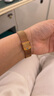 適配阿瑪尼手表帶女款滿天星鋼表帶AR11244原裝表帶不銹鋼表鏈14m AMN雙保險【玫色】 14mm 曬單實拍圖