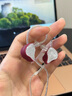 錦瑟香也麗弦zkaaai聯(lián)名耳機(jī)Cipher有線HIFI游戲電競(jìng)主播直播3.5帶麥type-c解碼舞臺(tái)耳返 波爾多紅+（TypeC帶麥版） 標(biāo)配 【無(wú)套裝】 曬單實(shí)拍圖