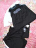 泓御智捷 21新款韓版ins籃球服女生運動(dòng)套裝女學(xué)生休閑寬松球衣兩件套潮 曬單實(shí)拍圖