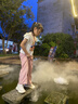 安踏兒童套裝女童裝2025夏季休閑速干短T短褲兩件裝五分褲T恤短袖 【清風(fēng)套】純凈白5721-1 130 cm/小童 曬單實(shí)拍圖