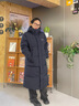 波司登（BOSIDENG）于適同款25新款羽絨服男女同款情侶長(cháng)款寬松舒適連帽面包服外套 黑青色|5978 XL 175/96A 體重約140-155斤 曬單實(shí)拍圖