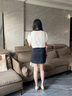 Vistline七夕情人節禮物送女友老婆高跟鞋女2025新款小香風(fēng)一腳蹬職業(yè)女鞋 杏色5.5cm 36 曬單實(shí)拍圖