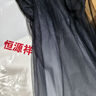 恒源祥星空燙鉆漸變色高檔紗裙女春季半身裙2025新款垂感大擺裙網(wǎng)紗長裙 黑色 均碼 建議80-145斤 曬單實(shí)拍圖