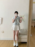 CAMILA KSENIA老爹鞋女士2025新款夏季時尚高檔厚底網(wǎng)面透氣小白休閑百搭運動鞋 米白色 36 曬單實拍圖
