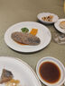 億嘉（IJARL）玻璃水果盤日式甜品盤干果盤沙拉盤家用零食盤冰花盤 小號兩只裝 曬單實拍圖