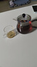禾艾蘇（heisou）耐熱玻璃茶壺加厚茶水分離簡(jiǎn)約過(guò)濾花茶壺高顏值沏茶壺圍爐煮茶壺 雨潤(rùn)壺-570ML+4個(gè)茶杯 曬單實(shí)拍圖