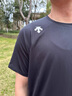 DESCENTE 迪桑特RUNNING系列跑步運動(dòng)健身男士短袖針織衫夏季新品 BK-黑色 3XL (190/108A) 曬單實(shí)拍圖