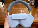 KMaxAI適用蘋(píng)果Apple AirPods Max休眠倉收納包 頭戴式耳機硅膠保護套超薄外殼防刮防摔簡(jiǎn)約軟殼 天藍 曬單實(shí)拍圖