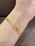 中國黃金（CHINA GOLD）18K黃金蝴蝶手鏈女蝶舞翩翩轉(zhuǎn)運(yùn)珠首飾七夕情人節(jié)生日禮物送女友 【京速達(dá)】18K金蝴蝶手鏈 約1.1g 曬單實(shí)拍圖