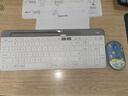 羅技（Logitech）K580無(wú)線藍(lán)牙超薄靜音鍵盤(pán) 辦公鍵盤(pán)筆記本電腦手機(jī)Mac平板ipad鍵盤(pán)雙模外接鍵盤(pán)薄膜便攜多屏家用 鍵鼠套裝K580白+Pebble星河大耳狗 曬單實(shí)拍圖