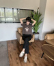 冰絲女長(zhǎng)褲2025夏季新款高腰顯瘦涼感直筒褲透氣舒適彈力垂感 黑色 薄款 長(zhǎng)褲 L 建議95-110斤 曬單實(shí)拍圖