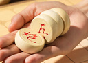 得力（deli） 中國象棋學(xué)生成人套裝折疊棋盤原木色象棋益智桌游禮物加大 曬單實拍圖