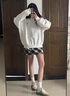QIPUSEN品牌小白鞋女厚底真皮休閑德訓鞋女2025秋季新品女鞋百搭鞋子女 黑色 35 曬單實(shí)拍圖