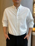 名創(chuàng)優(yōu)品（MINISO）短袖襯衫男夏季冰絲涼感速干襯衣薄款寬松休閑翻領(lǐng)上衣 白 XL 曬單實(shí)拍圖