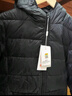 雪中飛童裝新品兒童羽絨服男童輕薄款中大女童連帽迷彩短款羽絨外套 黑色 160 曬單實(shí)拍圖