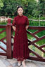 花花公子品牌喜婆婆結(jié)婚禮服粉色新中式奧黛旗袍中年媽媽連衣裙婚宴裝高端 粉色(X25072) M 曬單實(shí)拍圖