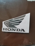 公子玉適用于本田摩托車(chē)PCX160 150改裝車(chē)頭風(fēng)擋貼紙拉花防水車(chē)貼版畫(huà) 本田鎳金屬翅膀標大號一對銀色[ 曬單實(shí)拍圖