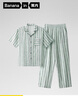 蕉內(nèi)【趙露思同款】絲絲515H男女士睡衣天絲情侶家居服春夏季冰絲涼感 曬單實拍圖