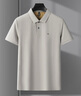 皮爾卡丹（pierre cardin）100%純棉高端polo衫男新款夏季短袖重磅刺繡翻領(lǐng)T恤寬松休閑上衣 7712米灰色【主圖款】 L -建議110-130斤 曬單實(shí)拍圖