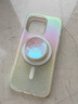PopSockets【iPhone經(jīng)典透殼】泡泡騷磁吸氣囊支架防摔手機殼適用蘋果iPhone16ProMax磁吸手機殼珍珠粉彩虹海 彩虹海  iPhone 16 Pro 曬單實拍圖