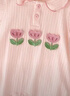 G.DUCKKIDS品牌高檔夏季新款嬰幼兒衣服小花朵薄款連體衣女寶寶薄款短袖爬服 官方旗艦粉色 100 均碼 曬單實(shí)拍圖