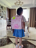 GERM書包小學(xué)生超輕護脊女孩兒童1-3年級幼升小大容量防下墜 粉粉櫻桃 曬單實拍圖