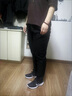 冰絲哈倫褲女夏季薄款垂墜感寬松顯瘦黑褲子高腰大碼媽媽40到50歲 黑色 薄款 1918/3直 XL 115-129斤 曬單實(shí)拍圖