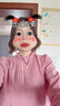 紫涵（ZIHAN）紫涵壓褶花苞領(lǐng)長(zhǎng)袖襯衫女春季休閑百搭小個(gè)子純色上衣 樹莓粉 M 曬單實(shí)拍圖