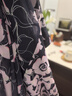 珂萊蒂爾2025夏季新款氣質(zhì)高腰印花半身裙女通勤A字裙 灰紫紅色 L 曬單實(shí)拍圖