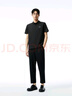 杰克·瓊斯（JACK&JONES）男裝25年精致虎頭刺繡涼感短袖polo衫男士夏季商務(wù)半袖翻領(lǐng)T恤 黑砂色E44 3XL 曬單實(shí)拍圖