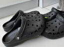 crocs卡駱馳洞洞鞋貝雅男鞋女鞋輕便耐磨一腳蹬拖鞋休閑鞋|10126 黑色-001 37 /38(230mm) 曬單實(shí)拍圖