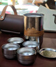 GEEGO純鈦旅行茶具便攜式快客杯泡茶壺旅行茶杯戶外茶具套裝送禮盒套裝 【禮盒包裝】茶壺+茶杯*4+收納袋 曬單實拍圖