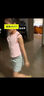 G.DUCKKIDS女童純棉衛(wèi)衣料短裙春夏款2025新款兒童女寶寶半身裙子洋氣時髦 灰色安全裙褲 90 cm 曬單實拍圖