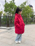 波司登（BOSIDENG）25年新款羽絨服男女兒童中長款5A抗菌4防連帽厚外套T250246914DS 奧秘紅|1769 120 /60 曬單實拍圖