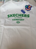 Skechers斯凱奇男女童純棉短袖T恤衫兒童夏季寬松透氣運動上衣L225K055 曬單實拍圖