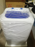 長(cháng)虹半自動(dòng)洗衣機7.2KG小型機洗床單被套棉服出租屋簡(jiǎn)易機械智能洗襪子 7.2公斤藍色【洗滌+瀝水籃+殺菌】 曬單實(shí)拍圖