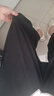 啄木鳥(niǎo)冰絲盤(pán)扣高腰百褶垂感闊腿女夏季大碼垂墜感收腰遮肚長(cháng)款裙褲子潮 3099黑色單件 XL 建議110-125斤 曬單實(shí)拍圖