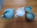 金鑲玉仿宋汝窯茶壺陶瓷天藍釉泡茶壺開(kāi)片可養功綠茶普洱壺夫茶具送禮物 悠然仿宋汝窯井欄壺 240ml 曬單實(shí)拍圖