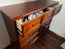 冉鹿實(shí)木斗柜臥室現代簡(jiǎn)約五斗柜客廳美式收納柜子小戶(hù)型八斗柜斗廚 淺咖九斗柜120*40*100CM丨升級款 曬單實(shí)拍圖