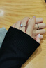 BOEAY一克拉莫桑鉆石戒指女款鉆戒純銀結(jié)求婚戒指鐘久久七夕情人節(jié)禮物 【鉆戒禮盒】情侶對(duì)戒/免費(fèi)刻字 曬單實(shí)拍圖
