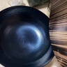 章丘鐵鍋純正章丘手工鍛打鐵鍋傳統老式炒菜鍋家用健康無(wú)涂層不粘鍋 木把魚(yú)鱗款普通款單鍋 30cm 曬單實(shí)拍圖