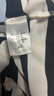 百圖betu女裝2025夏季新款連衣裙花邊拼接設(shè)計(jì)間色條紋 裙子女2503D02 黑白條 S 曬單實(shí)拍圖