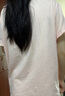 三福女夏季娃娃領(lǐng)開扣睡衣套裝 甜美口袋蝴蝶結(jié)家居服497876 粉色 S 曬單實(shí)拍圖