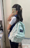 杰斯伯學(xué)院風大容量雙肩包男女學(xué)生背包初高中大學(xué)生電腦書包 青漾【正品驗證】 側(cè)袋＋隔層 曬單實拍圖