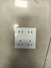 施耐德電氣 十孔插座 86型暗裝墻壁電源開關插座面板 博繹系列 清雅白色 曬單實拍圖
