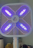 康銘4000V電蚊拍充電式大網(wǎng)面家用強(qiáng)力手柄加長(zhǎng)伸縮折疊滅蚊燈滅蚊拍 4000V+12顆紫光+電量數(shù)顯 曬單實(shí)拍圖