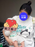 森馬短袖T恤女中長款可愛熊貓印花夏寬松顯瘦上衣101324100068 曬單實拍圖