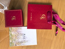 周大生18K黃金項鏈彩金鎖骨頸鏈水波紋素鏈生日禮物送女友 約0.7g 曬單實拍圖
