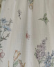 嫚熙（EMXEE）春秋季彈力絲麻棉月子服孕婦哺乳睡衣產(chǎn)婦產(chǎn)后家居服 綺幻花信-兩件套 M 曬單實拍圖