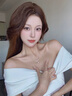 在野鋯石珍珠項(xiàng)鏈女夏925銀輕奢小眾高級感氣質(zhì)鎖骨鏈生日禮物送女友 櫻花珍珠項(xiàng)鏈（白金色） 曬單實(shí)拍圖